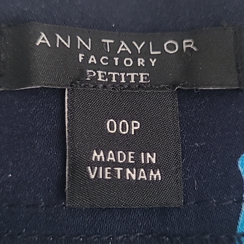 Ann Taylor Factory Petite Skirt 00P Floral A Line Garden Print Boho Cottagecore - Picture 12 of 16